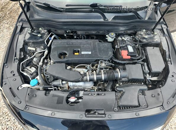 1HGCV2F35KA030573 2019 HONDA ACCORD Black Вид задньої частини салону
