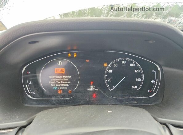 1HGCV2F36JA036266 2018 HONDA ACCORD White Widok zestawu wskaźników