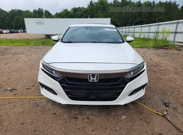 1HGCV2F36JA036266 2018 HONDA ACCORD White Widok z przodu