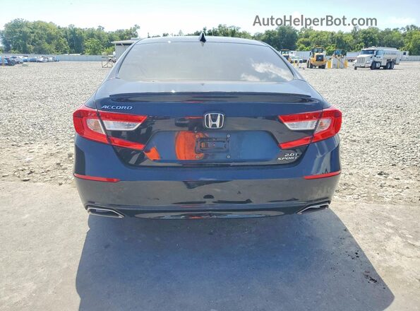 1HGCV2F36LA023312 2020 HONDA ACCORD Black უკანა ხედი
