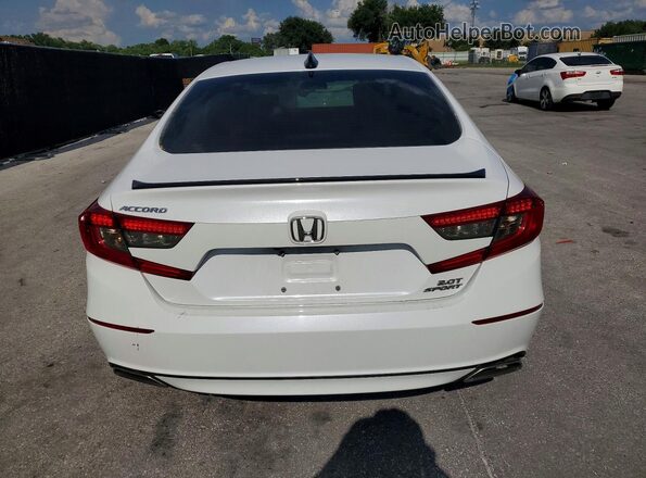 1HGCV2F36NA016962 2022 HONDA ACCORD White Widok z tyłu