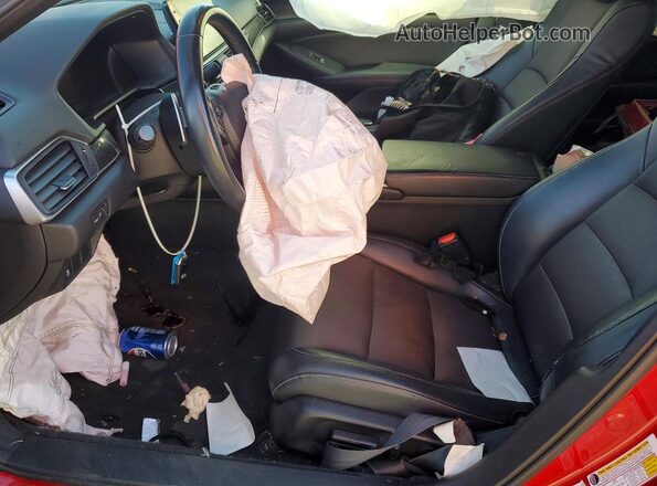 1HGCV2F37JA027060 2018 HONDA ACCORD Red Widok wnętrza z przodu