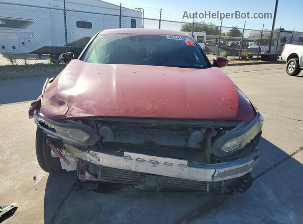 1HGCV2F37JA027060 2018 HONDA ACCORD Red Widok z przodu