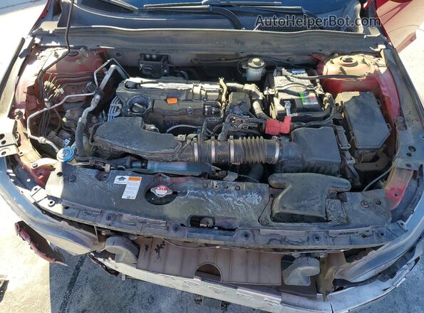 1HGCV2F37JA027060 2018 HONDA ACCORD Red Widok wnętrza z tyłu