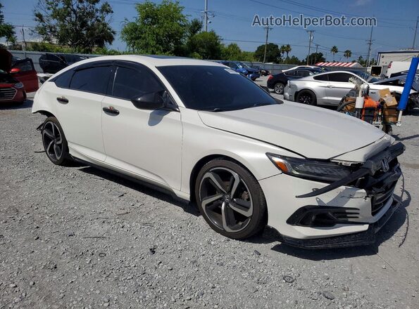 1HGCV2F37MA025801 2021 HONDA ACCORD White წინა მარჯვენა