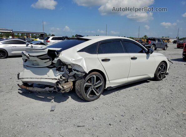 1HGCV2F37MA025801 2021 HONDA ACCORD White უკანა მარჯვენა