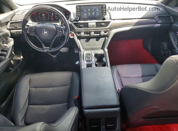 1HGCV2F37MA025801 2021 HONDA ACCORD White წინა პანელის ხედი