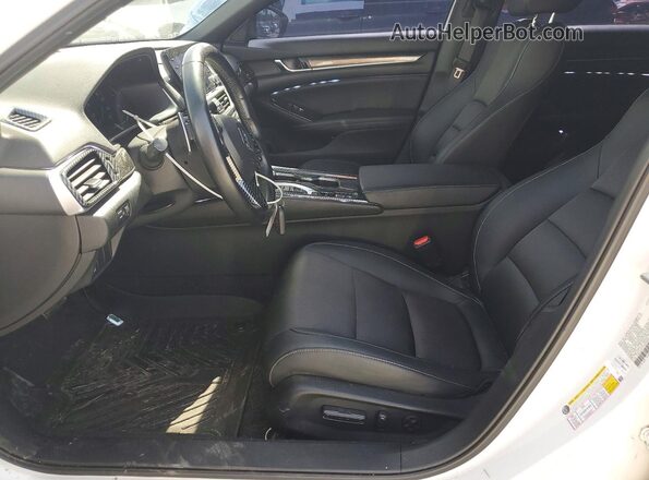 1HGCV2F37MA025801 2021 HONDA ACCORD White წინა სალონის ხედი