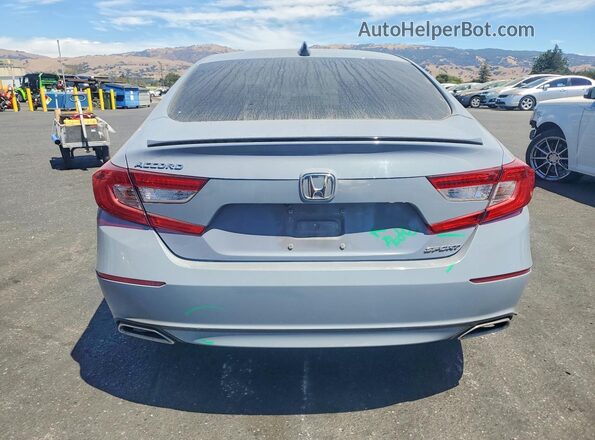1HGCV2F37NA009826 2022 HONDA ACCORD Gray Rear view