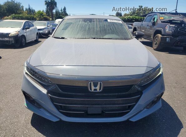 1HGCV2F37NA009826 2022 HONDA ACCORD Gray Front view