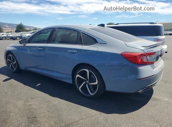 1HGCV2F37NA009826 2022 HONDA ACCORD Gray Rear left