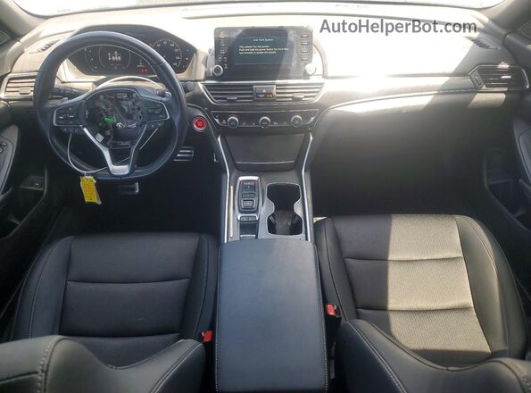1HGCV2F37NA009826 2022 HONDA ACCORD Gray Dashboard view