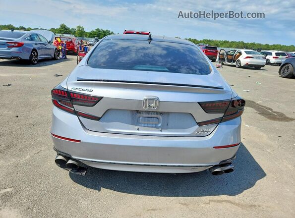 1HGCV2F38MA022583 2021 HONDA ACCORD Silver Вид ззаду
