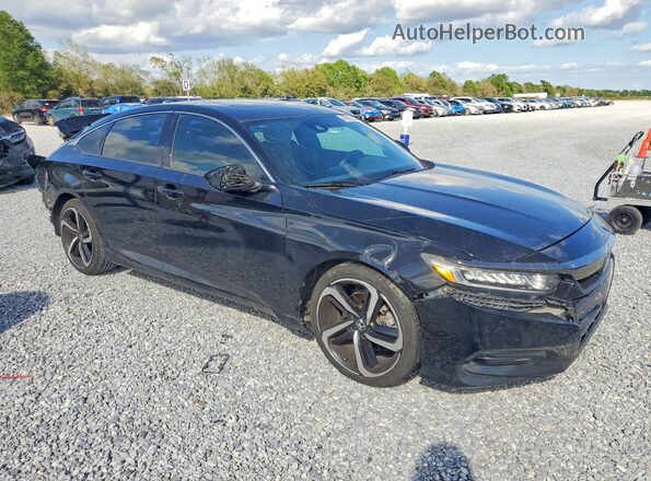 1HGCV2F39JA013533 2018 HONDA ACCORD Black Delantero derecho