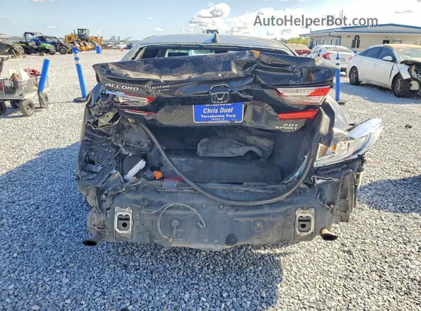 1HGCV2F39JA013533 2018 HONDA ACCORD Black Vista trasera