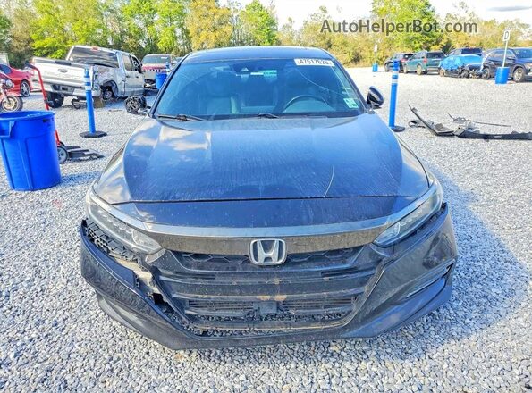 1HGCV2F39JA013533 2018 HONDA ACCORD Black Vista frontal