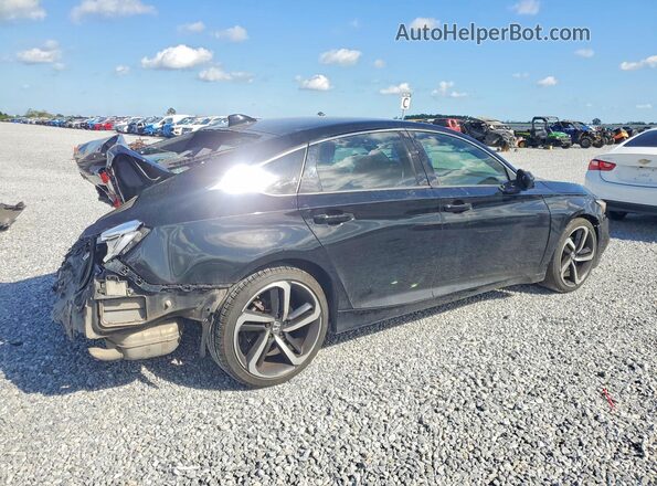 1HGCV2F39JA013533 2018 HONDA ACCORD Black Trasero derecho