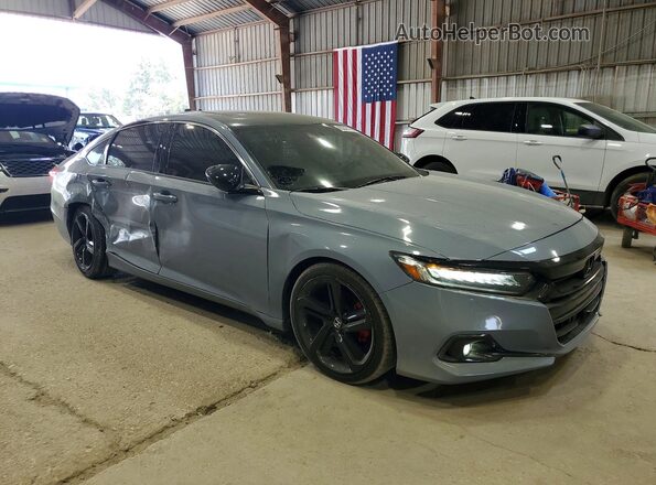 1HGCV2F39NA002134 2022 HONDA ACCORD Gray Przód prawy