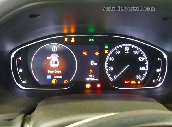 1HGCV2F39NA002134 2022 HONDA ACCORD Gray Widok zestawu wskaźników