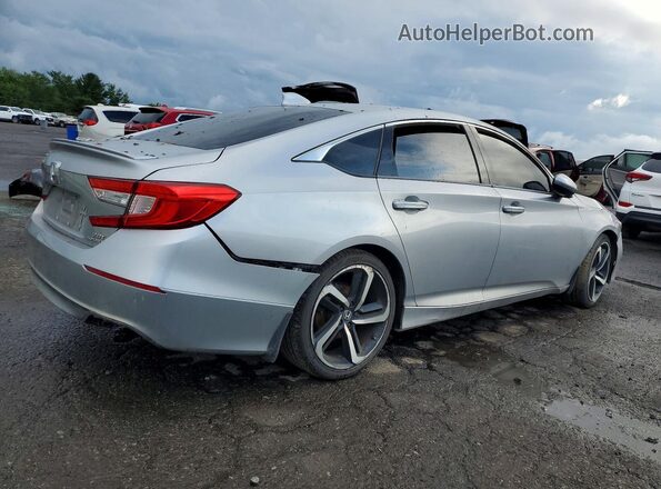 1HGCV2F3XJA024427 2018 HONDA ACCORD Silver Հետևի աջ