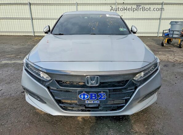 1HGCV2F3XJA024427 2018 HONDA ACCORD Silver Դիմացի տեսք