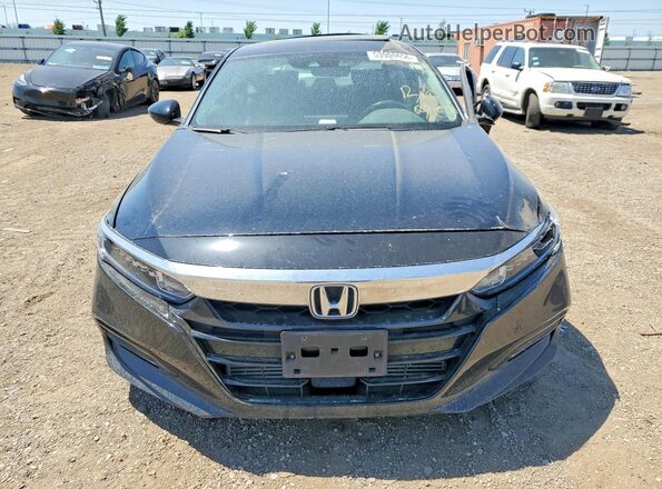 1HGCV2F52KA007608 2019 HONDA ACCORD Black Դիմացի տեսք