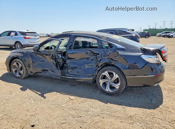 1HGCV2F52KA007608 2019 HONDA ACCORD Black Հետևի ձախ