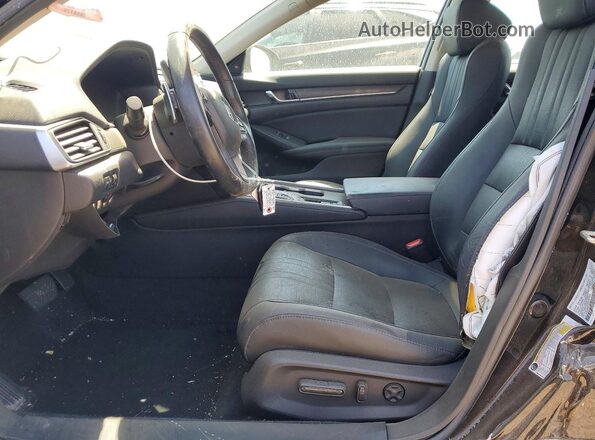 1HGCV2F52KA007608 2019 HONDA ACCORD Black Սալոնի դիմացի տեսք