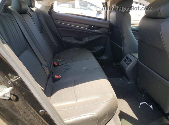 1HGCV2F52KA007608 2019 HONDA ACCORD Black Հետևի նստատեղերի տեսք