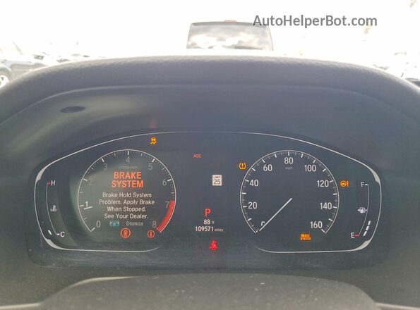 1HGCV2F53JA035061 2018 HONDA ACCORD White Widok zestawu wskaźników