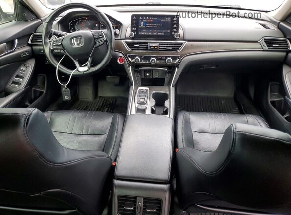 1HGCV2F53JA035061 2018 HONDA ACCORD White Widok deski rozdzielczej