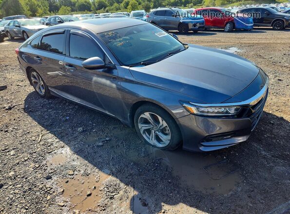 1HGCV2F56LA015888 2020 HONDA ACCORD Серый Передняя правая четверть