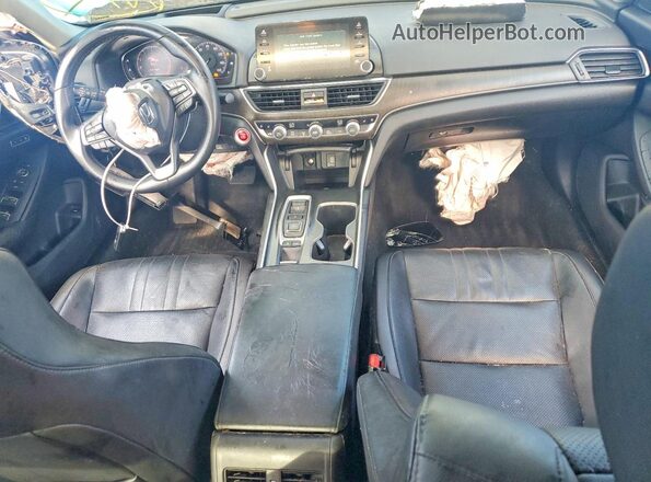 1HGCV2F90JA041046 2018 HONDA ACCORD White Dashboard view