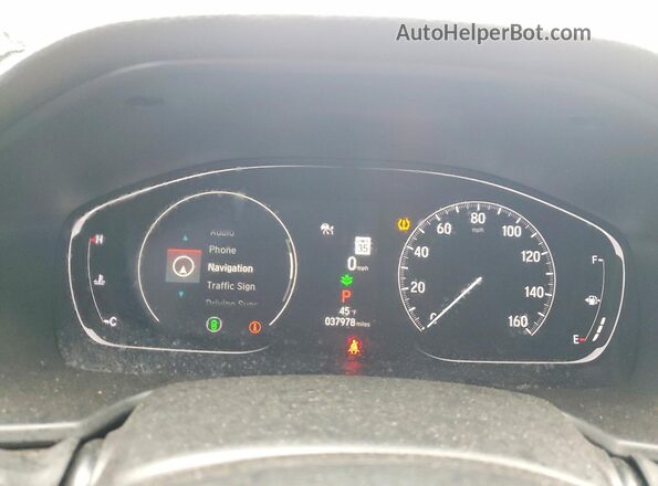 1HGCV2F90NA012636 2022 HONDA ACCORD Silver ხელსაწყოთა პანელის ხედი