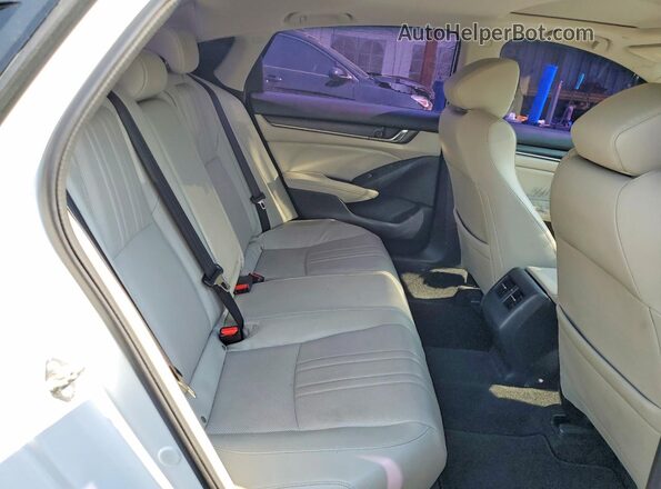 1HGCV2F92JA041890 2018 HONDA ACCORD White Rear seats view
