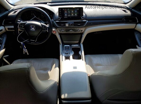 1HGCV2F92JA041890 2018 HONDA ACCORD White Dashboard view
