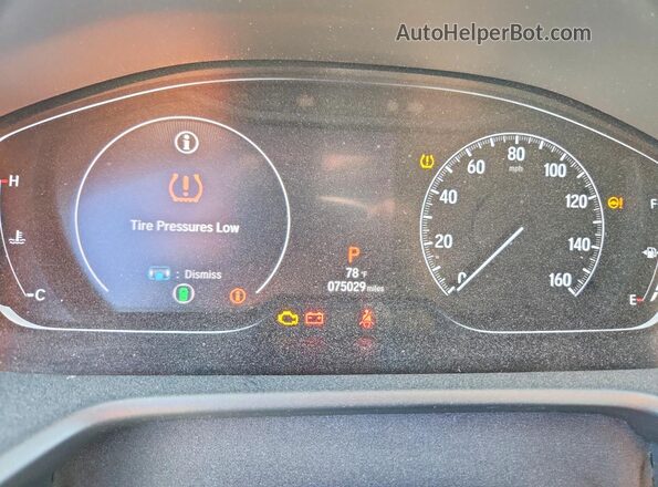 1HGCV2F93KA020841 2019 HONDA ACCORD Gray Вид щитка приладів