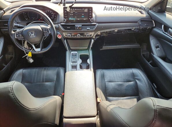 1HGCV2F93KA020841 2019 HONDA ACCORD Gray Вид панелі приладів