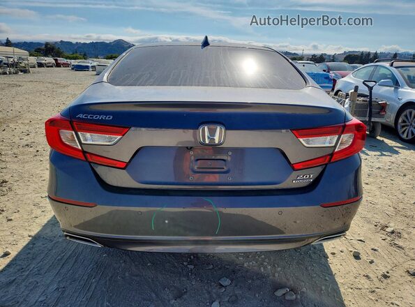 1HGCV2F93KA020841 2019 HONDA ACCORD Gray Вид ззаду