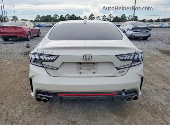 1HGCV2F93KA030253 2019 HONDA ACCORD White უკანა ხედი