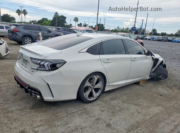 1HGCV2F93KA030253 2019 HONDA ACCORD White უკანა მარჯვენა