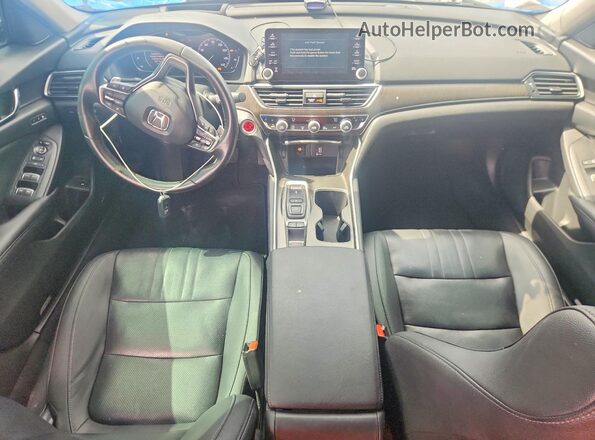 1HGCV2F93KA030253 2019 HONDA ACCORD White წინა პანელის ხედი