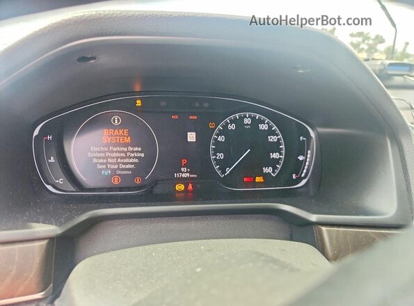 1HGCV2F93KA030253 2019 HONDA ACCORD White ხელსაწყოთა პანელის ხედი