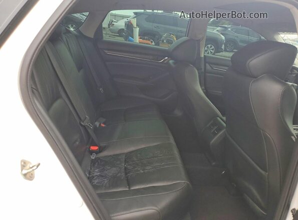 1HGCV2F93KA030253 2019 HONDA ACCORD White უკანა სავარძლების ხედი