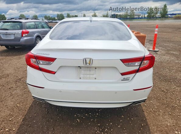 1HGCV2F98JA801143 2018 HONDA ACCORD Белый Вид сзади