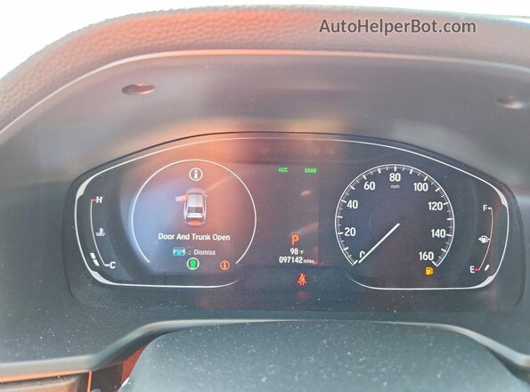 1HGCV2F98LA010999 2020 HONDA ACCORD White ხელსაწყოთა პანელის ხედი