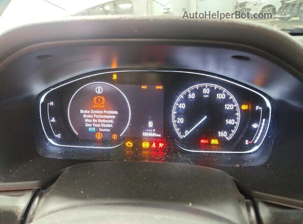 1HGCV2F98LA014437 2020 HONDA ACCORD White Vista del cuadro de instrumentos