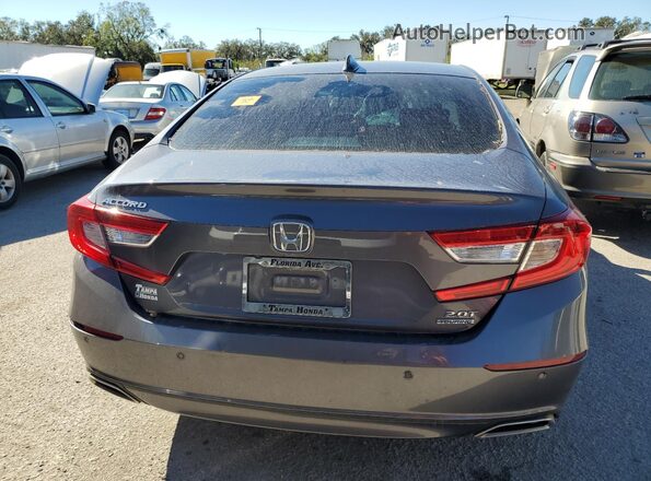 1HGCV2F99NA002719 2022 HONDA ACCORD Gray უკანა ხედი