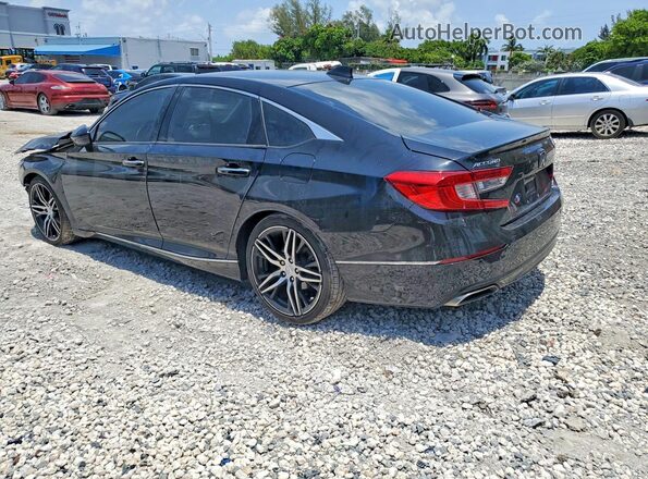 1HGCV2F9XNA004382 2022 HONDA ACCORD Black Trasero izquierdo