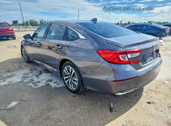 1HGCV3F15JA012951 2018 HONDA ACCORD Gray Հետևի ձախ